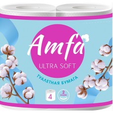 AMFA Туалетная бумага 2сл 4шт